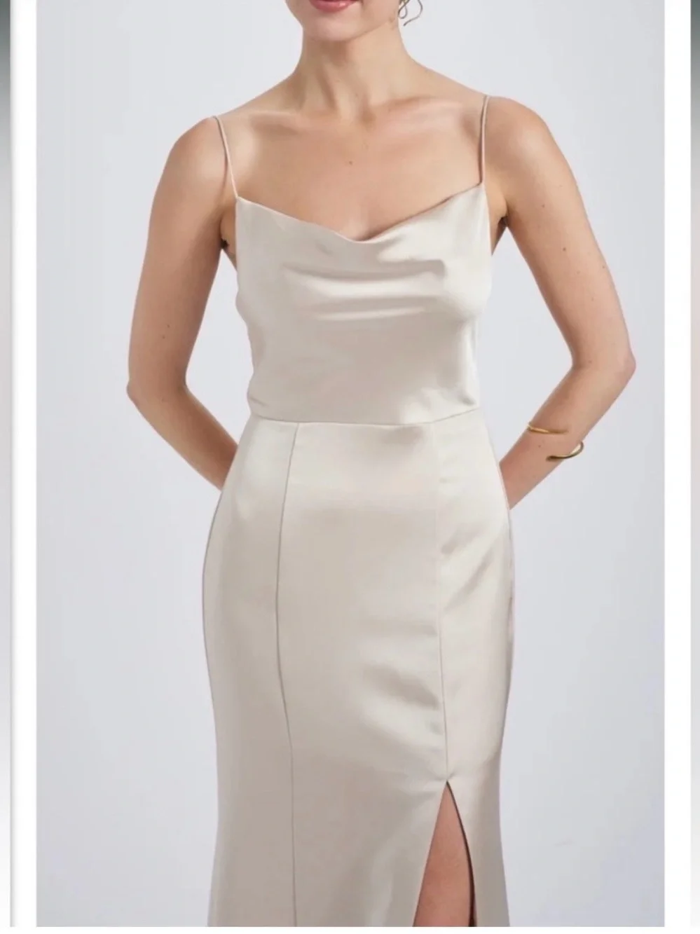Amsale - Chloe Bridesmaid Dress - Champagne